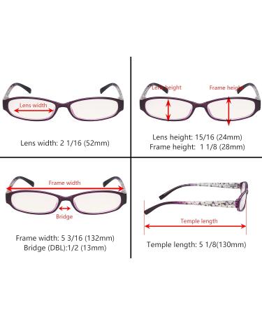 Eyekepper 4 Pack Small Lens Blue Light Blocking Reading Glasses for Women +1.50 - Stylish & Comfortable Computer Readers - Buy Online on GoSupps.com