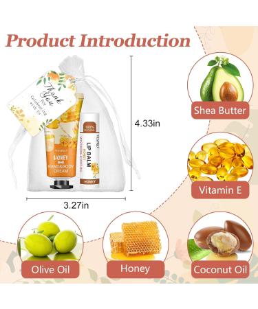 30 Sets Bulk Hand Lotion & Lip Balm Gifts | Wedding & Bridal Shower Favors with Thank You Cards | Perfect Thank You Gifts for Women & Coworkers - Buy Online on GoSupps.com