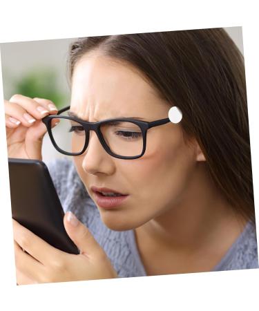 Lurrose 60 Pairs Round Sliding Ring Nose Pads & Anti-Ear Socks for Sunglasses - Silicone Glasses Legs & Retro Pebble Gel Slippers - White - Buy Online on GoSupps.com
