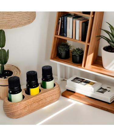 Gen rico Nail Polish Organizer - Oil Holder Multi-Slot Wooden Shelf for Lips Nail Polish and Perfumes | Nail Polish Organizer | Nail Polish Display Stand - Buy Online on GoSupps.com