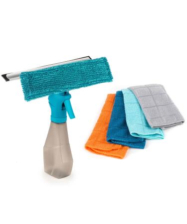 Home Accessories Spray Window Cleaner with Four Coloured Microfibre Cloths
