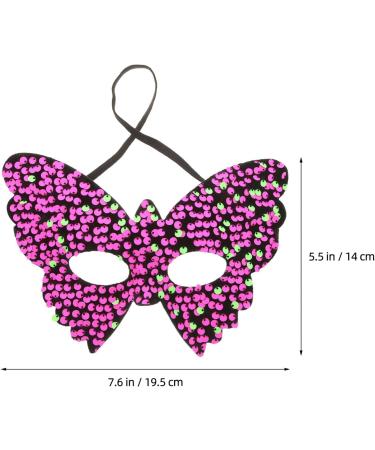 Sherchpry Sequin Butterfly Masquerade Mask - Carnival & Halloween Party Costume for Women | 19.50x14.00x0.50cm - Buy Online on GoSupps.com