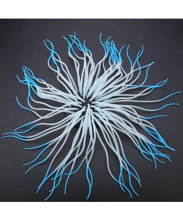 Buy Luminous Blue Sea Anemone Coral Ornament | Artificial Silicone Aquarium Decoration - Buy Online on GoSupps.com