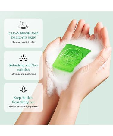 Organic Aloe Bar Soap - Handmade Deep Cleansing Face & Body Wash for Men & Women | Natural Glycerol Soap - Buy Online on GoSupps.com