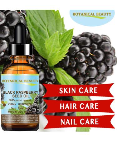 100% Pure Black Raspberry Seed Oil - Natural Cold Pressed Carrier Oil for Skin Hair Lips & Nails - 1 Fl. oz (30 ml) - High Antioxidant - Buy Online on GoSupps.com