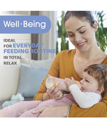 Chicco Baby Bottle Well-Being 330ml | Fast Flow Silicone 4M+ - Orange | International Shipping Available - Buy Online on GoSupps.com