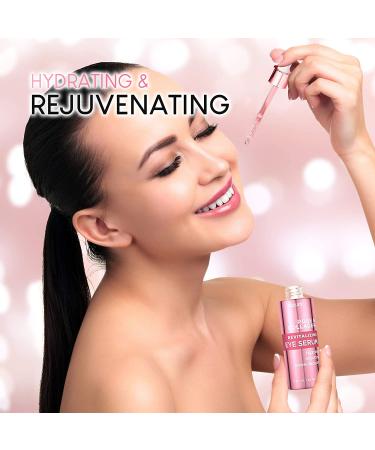 AZURE Rose & Collagen Revitalizing Eye Serum - Hydrating & Smoothing | 60mL - Reduces Wrinkles, Fine Lines, Under Eye Bags | Anti-Aging Formula from Korea - Buy Online on GoSupps.com