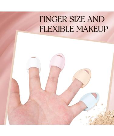Mini Powder Puff 72 Pack Finger Makeup Sponge Soft Beauty Blender Cushion Puff for Foundation Concealer Eyeshadow Setting Powder Repair Cream Cosmetic Tool (Pink Nude Blue White) - Buy Online on GoSupps.com