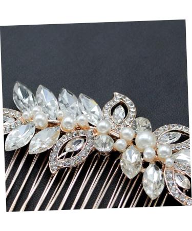 Beaupretty Bridal Hair Comb Accessories combs for rhinestone bridal comb Wedding Comb Bridal Clips bridal headpieces Pearl Bridal Comb flower clips for women accessories bride Comb - Buy Online on GoSupps.com