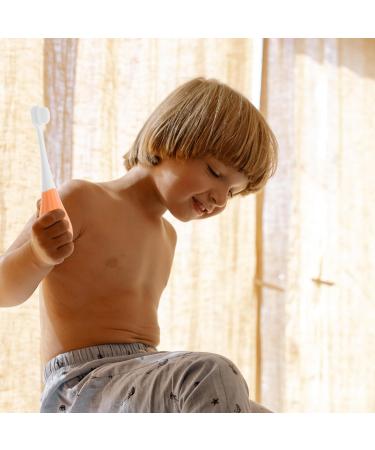 Baluue Cute Balloon Shaped Children's Toothbrush - Soft Bristles for Toddlers | Healthy Gums | Orange - Buy Online on GoSupps.com