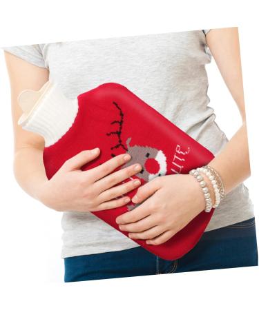 Nolitoy Christmas Heat Bottle Warmer - Cozy Knitting Cover & Sweet Gifts for Kids | Small Hot Water Bottles (32x20cm 2pcs) - Perfect Holiday Festive Gifts - Buy Online on GoSupps.com