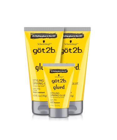 Got2B Glued Blasting Freeze Hairspray 12 oz Pack of 2 & Glued Styling Spiking Hair Gel 2-6oz tubes + 1 Travel 1.25oz tube Blasting Freeze Spray 12 Fl Oz (Pack of 2) Hairspray + Hair Gel 2 - 6oz - Buy Online on GoSupps.com
