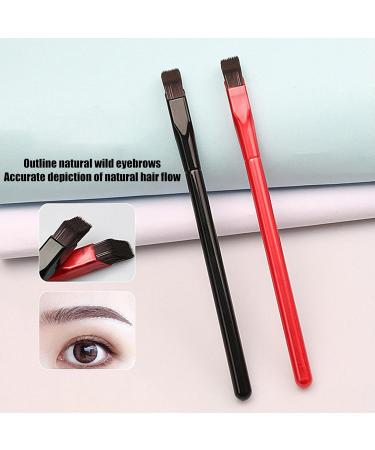 Eyebrow Brush Angled Eyebrow Brush 4D Brow Brush Professional Brow Tint Brush Eye Brow Brush Angle Soft Nylon Bristles Eye Brow Concealer Contouring Brush for Natural Brow Makeup for Women Red - Buy Online on GoSupps.com