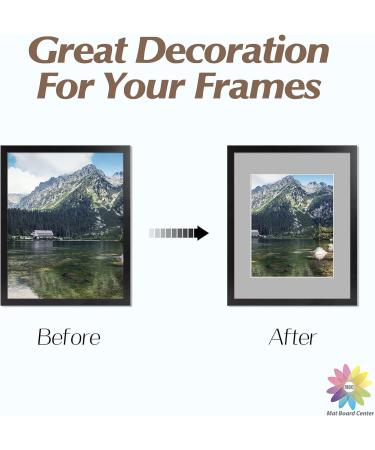 Mat Board Center Pack of 20 11x14 Mixed Colors White Core Picture Mats for 8x10 Photos - Ideal for Prints and Pictures - Buy Online on GoSupps.com