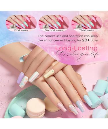 Lemecima 6 Pcs Macaron Summer Gel Nail Polish Set - Pastel Candy Shellac Nail Polish - Nail Salon Gifts for Women - DIY Nail Art at Home Sweet Macarons - Buy Online on GoSupps.com