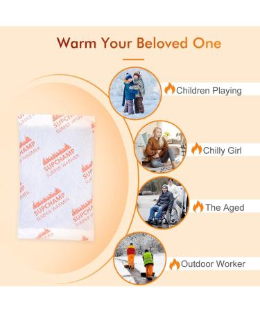 Supchamp Hand Warmers - 12 or 24 Pack Air Activated 10-Hour Pocket Warmers for Ultimate Comfort - Buy Online on GoSupps.com