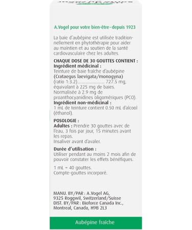 A.Vogel Heart Care | Cardiovascular Supplement | Fresh Hawthorn Berry Tincture | Cardiovascular Health - 50ml - Buy Online on GoSupps.com