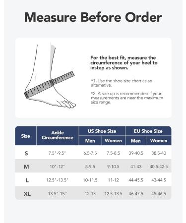 Fitomo Ankle Support Brace for Sprained Ligament | Injury Prevention & Recovery | Removable Stabilizers | Suitable for Shoes | Men & Women | White - Size L - Buy Online on GoSupps.com