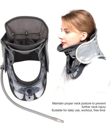 SAFWEL Inflatable Air Collar - Adjustable Cervical Traction Device for Pain Relief & Support | Ideal for Neck Pain Management - Buy Online on GoSupps.com