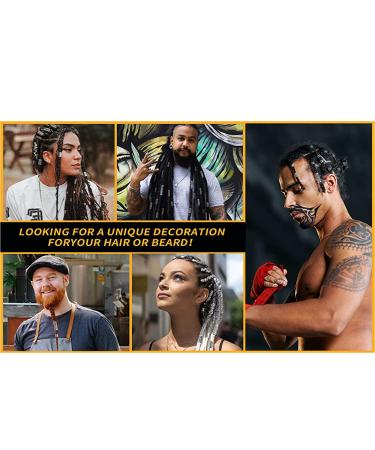 152 Pieces Dreadlocks Jewelry & Hair Accessories | Decorative Locs Beads for Women - Imitation Wooden & Metal Styles - Buy Online on GoSupps.com