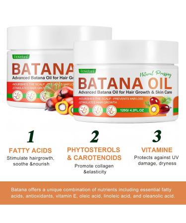 Natural Organic Batana Oil from Honduras - 4.2oz | Hair Growth Nourishing & Strengthening Unscented - Buy Online on GoSupps.com