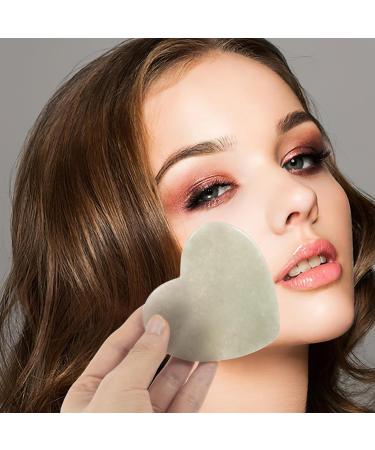 Balue Heart-Shaped Gua Sha Tool | Natural Jade Face & Body Massage Device for Relaxation & Beauty - Buy Online on GoSupps.com