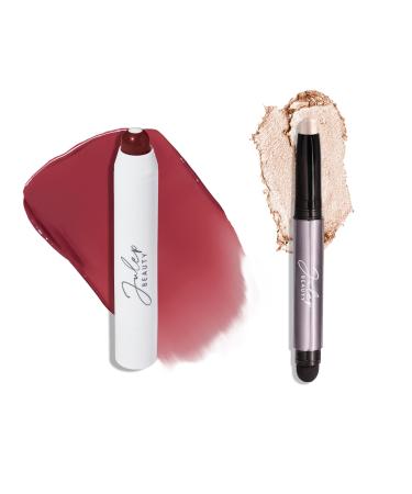 Julep Eyeshadow 101 Cr me to Powder Waterproof Eyeshadow Stick Pearl Shimmer Julep It's Balm: Tinted Lip Balm + Buildable Lip Color - Black Cherry