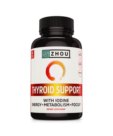 Zhou Nutrition Thyroid Support Complex with Iodine - 60 Capsules