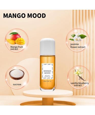 Mango Skin Perfume Mango - Body & Hair Fragrance Mist Mango Perfume Eau De Toilette Spray Lasting 90ml 3.04 fl.oz (B) - Buy Online on GoSupps.com