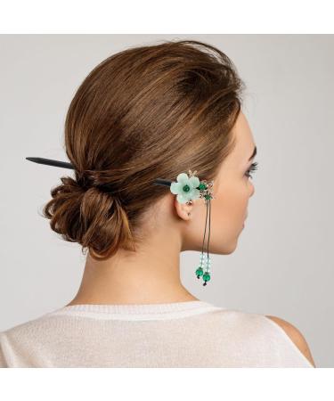 Beaupretty Chinese Wood Hair Sticks Vintage Hair Chopstick Chinese Style Flower Tassel Hair Stick Retro Chinese Wooden Hairpins for Women Girl Long Hair - Buy Online on GoSupps.com