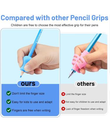 Buy Propog 10-Piece Ergonomic Writing Aid for Kids | Silicone Pencil Holders for Left & Right-Handed Children - Buy Online on GoSupps.com