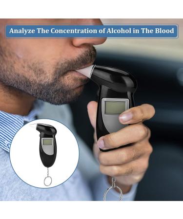 Portable Breathalyzer Keychain | LCD Screen Alcohol Tester for Personal & Professional Use - Buy Online on GoSupps.com