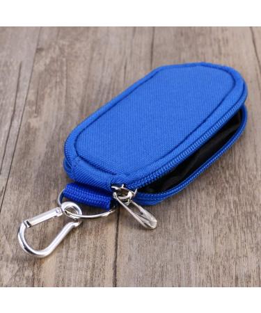 Shop Homsfou Travel Accessories - Essential Oil Carrying Bag & Key Rings | Blue Essential Oils Storage Wallet - Buy Online on GoSupps.com