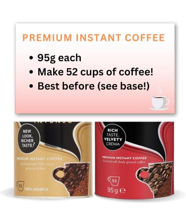 Instant Coffee Bundle Includes Lavazza Prontissimo 95g: 1x Lavazza Americano 1x Lavazza Intenso Bundled with Stainless Coffee Spoon (Tea Spoon) by Donny & Dev - Buy Online on GoSupps.com