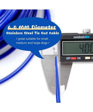 Buy Durable 3m Cable Ties & Dog Leash for Small Dogs - Ideal for Courtyard & Camping Up to 15.9 kg (35 lbs) - Buy Online on GoSupps.com