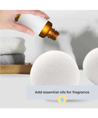 Wool Dryer Balls by LUXURY ESSENTIALS | 4-Pack Premium Natural Fabric Softener | Sustainable Laundry Care for Enhanced Softness - Buy Online on GoSupps.com