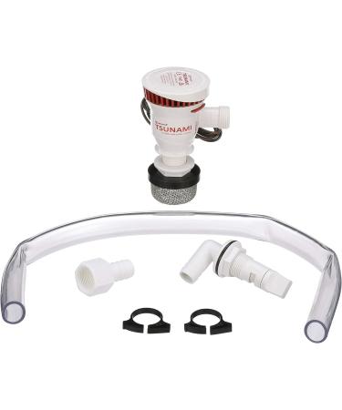 Attwood 4253-7 T-500 Tsunami Recirq Aerator Kit - 500 GPH, Stainless Steel Strainer - Buy Online on GoSupps.com