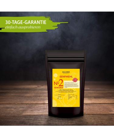 Saliamo 250g Mustard Powder | 100% Natural Mustard Flour & Grains | Perfect for Homemade Mustard - International Shipping Available - Buy Online on GoSupps.com