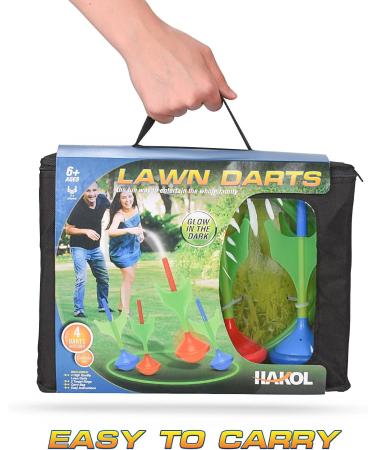 Glow in The Dark Lawn Darts Game for Kids & Adults - Fun Outdoor Backyard Toy for Family Fun! - Buy Online on GoSupps.com