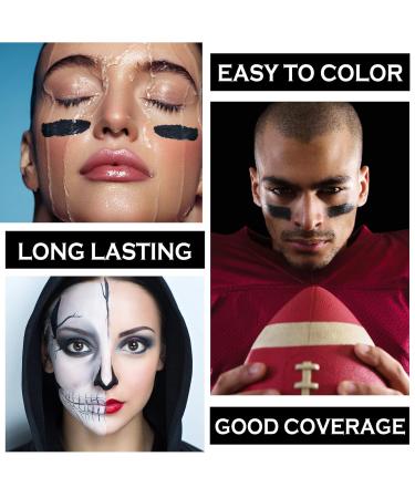 NVLEPTAP Eye Black Stick - Versatile Sports & Face Paint for Halloween Baseball Softball & Football | Black Face & Body Paint - Buy Online on GoSupps.com