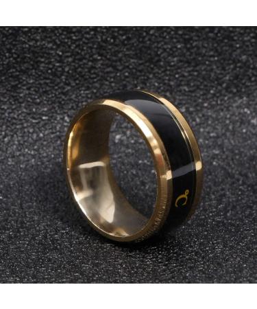 Stylish Heat Discoloration Finger Jewelry - Round Birthday Rings for Unique Fashion - Buy Online on GoSupps.com