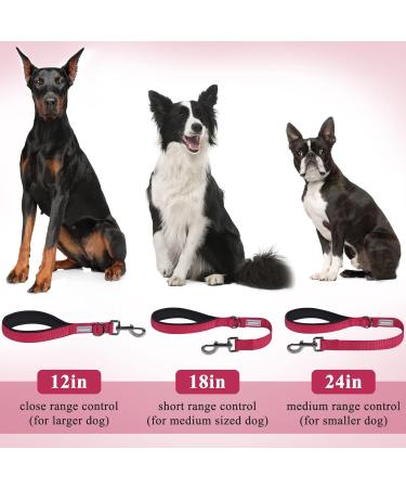 Vivaglory Short Dog Leash - Traffic Leash for Medium & Large Dogs 32cm Red Training Line - Buy Online on GoSupps.com