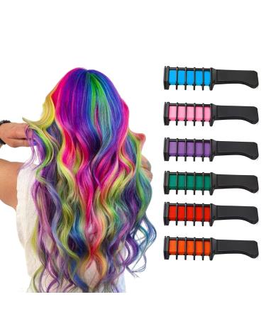 New Hair Chalk Comb ,Hair Chalk For Girls kids,Washable Hair Chalk for Girls Age 4 5 6 7 8 9 10,Hair Chalk For New Year,Birthday Party,Cosplay Children's Day, Halloween, Christmas