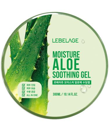 LEBELAGE Soothing Gel Aloe 10.14 fl oz | Lightweight Moisture Gel with Aloe Extract | Fast-Absorbing Face & Body Gel for Daily Skincare Routine
