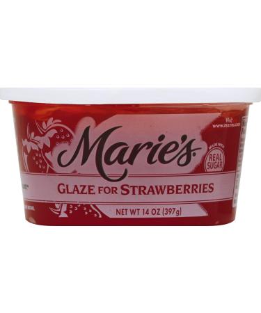 Marie's Pie Glaze, Strawberry, 14 oz 14 Ounce (Pack of 1)