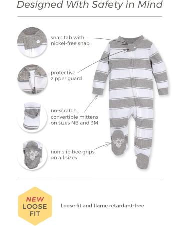Burt's Bees Baby Organic Sleep & Play Romper-Jumpsuit Pj | Zip Footie 0-3 Months - Buy Online on GoSupps.com