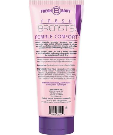 Ladies No Sweat Bundle: Fresh Breasts Lotion 3.4 Fl OZ & Anti-Monkey Butt Body Powder 8 Oz - Buy Online on GoSupps.com