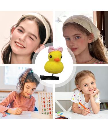 Yellow Duck Hairpin Set Duck Hair Clips Cute Duck Hairpins Cartoon Duck Hairpin Soft and Unique Yellow Duck Fun Hair Accessories Animal Hair Clips for Kids-10 Pieces Bow tie style - Buy Online on GoSupps.com