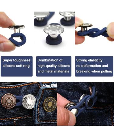 8PCS Button Extender Set for Trousers, Pants, Jeans, and Skirts - Adjustable Waistband Extension - Buy Online on GoSupps.com