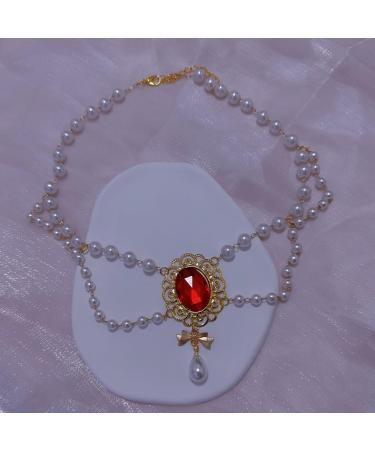 Southjieling Fashionable Tassel Necklace - Elegant Multi-Layer Pearl Collarbone Chain | Women's Jewelry Accessories in White - Buy Online on GoSupps.com